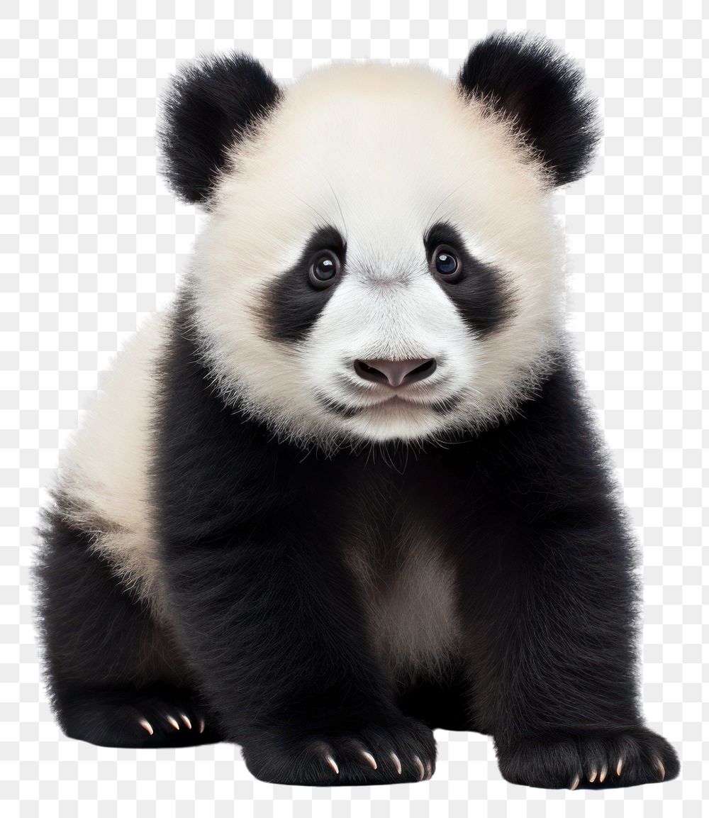 PNG  Panda wildlife animal mammal.