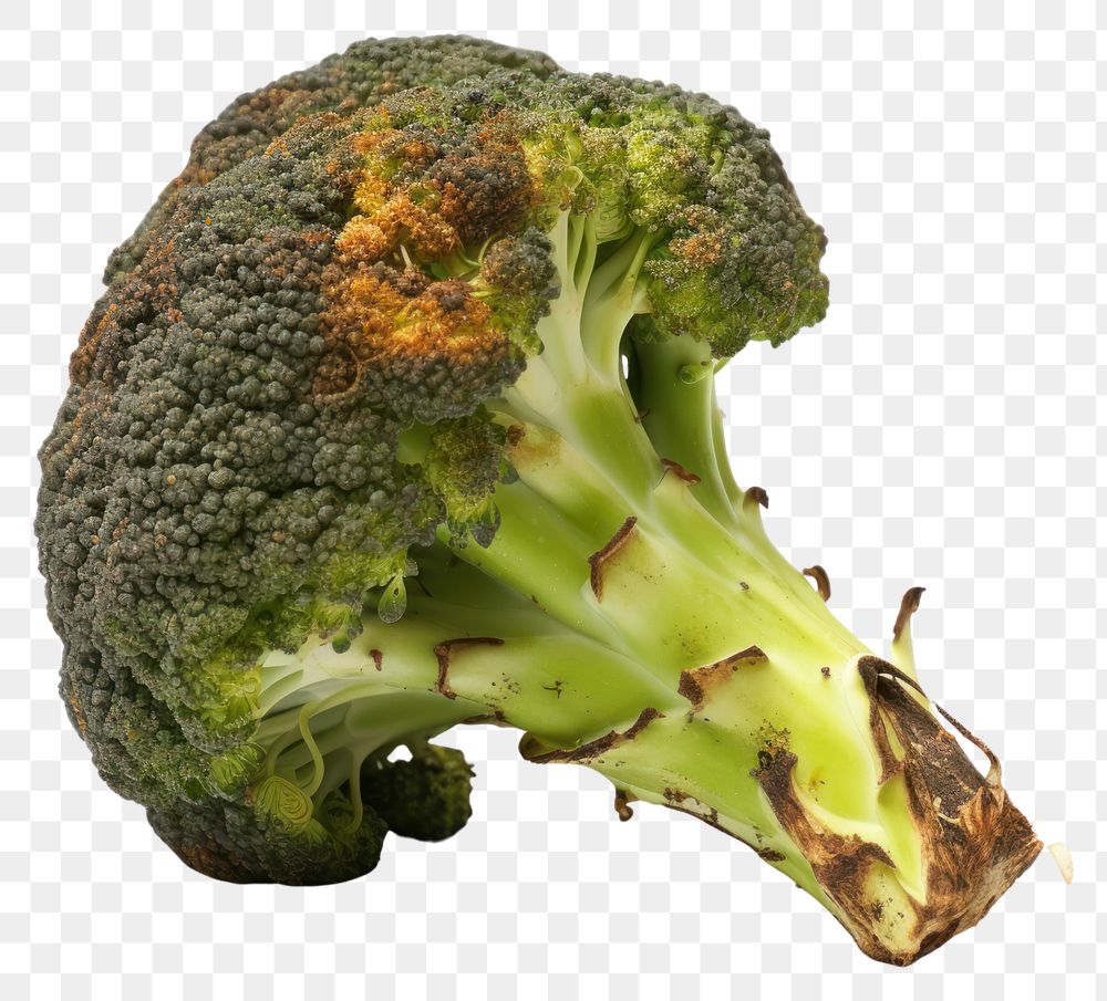 PNG  Broccoli with burnt vegetable plant food.