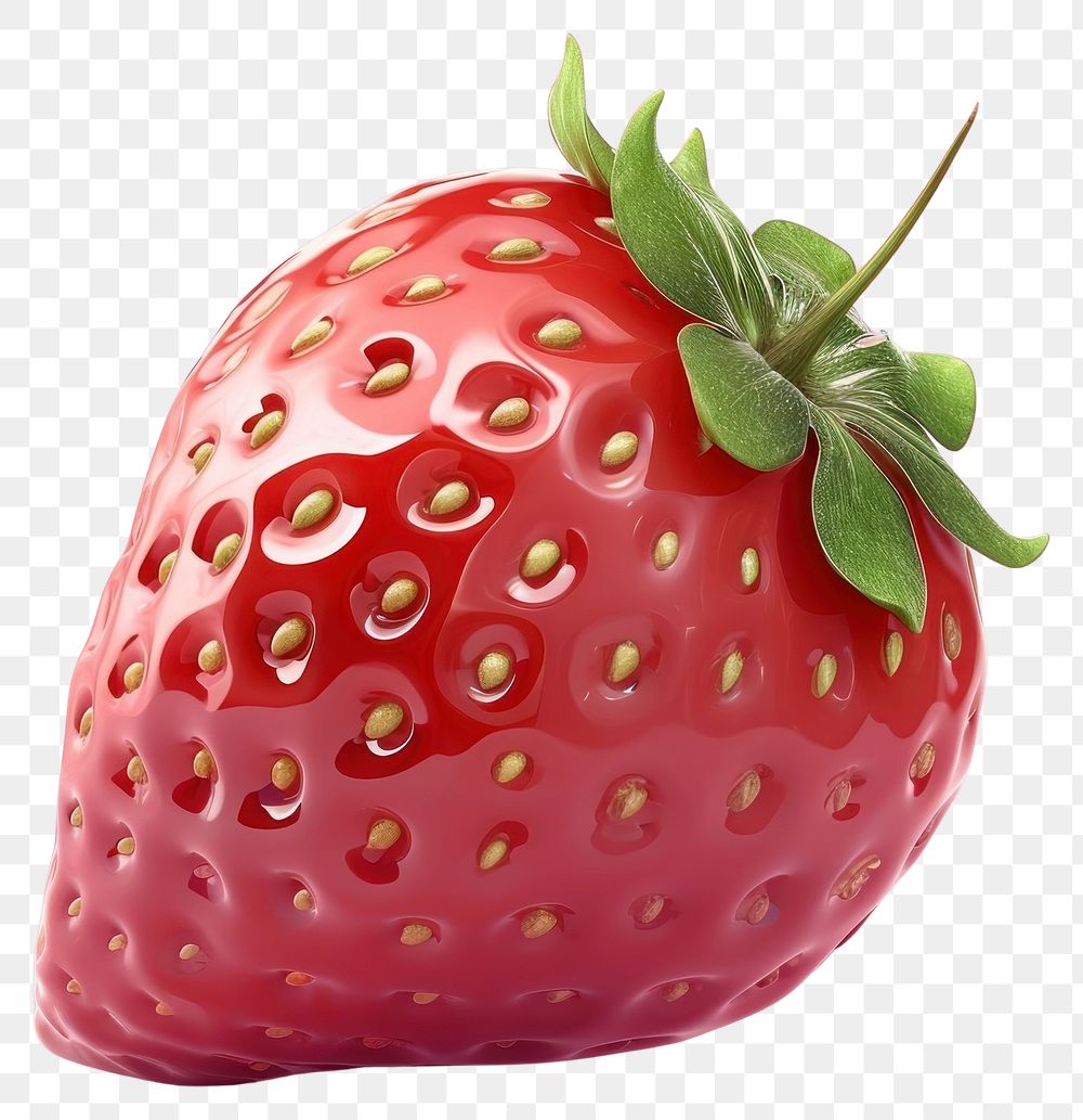 PNG  Strawberry with sugar glaze fruit plant food.