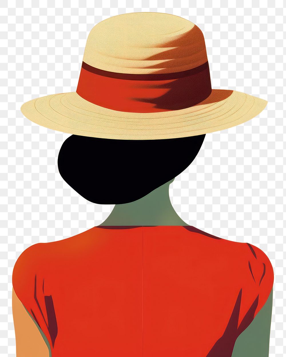 PNG  Retro film of sun hat art headwear sombrero.