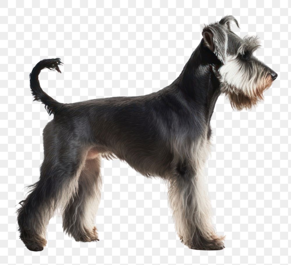 PNG Schnauzer terrier animal mammal. AI generated Image by rawpixel.
