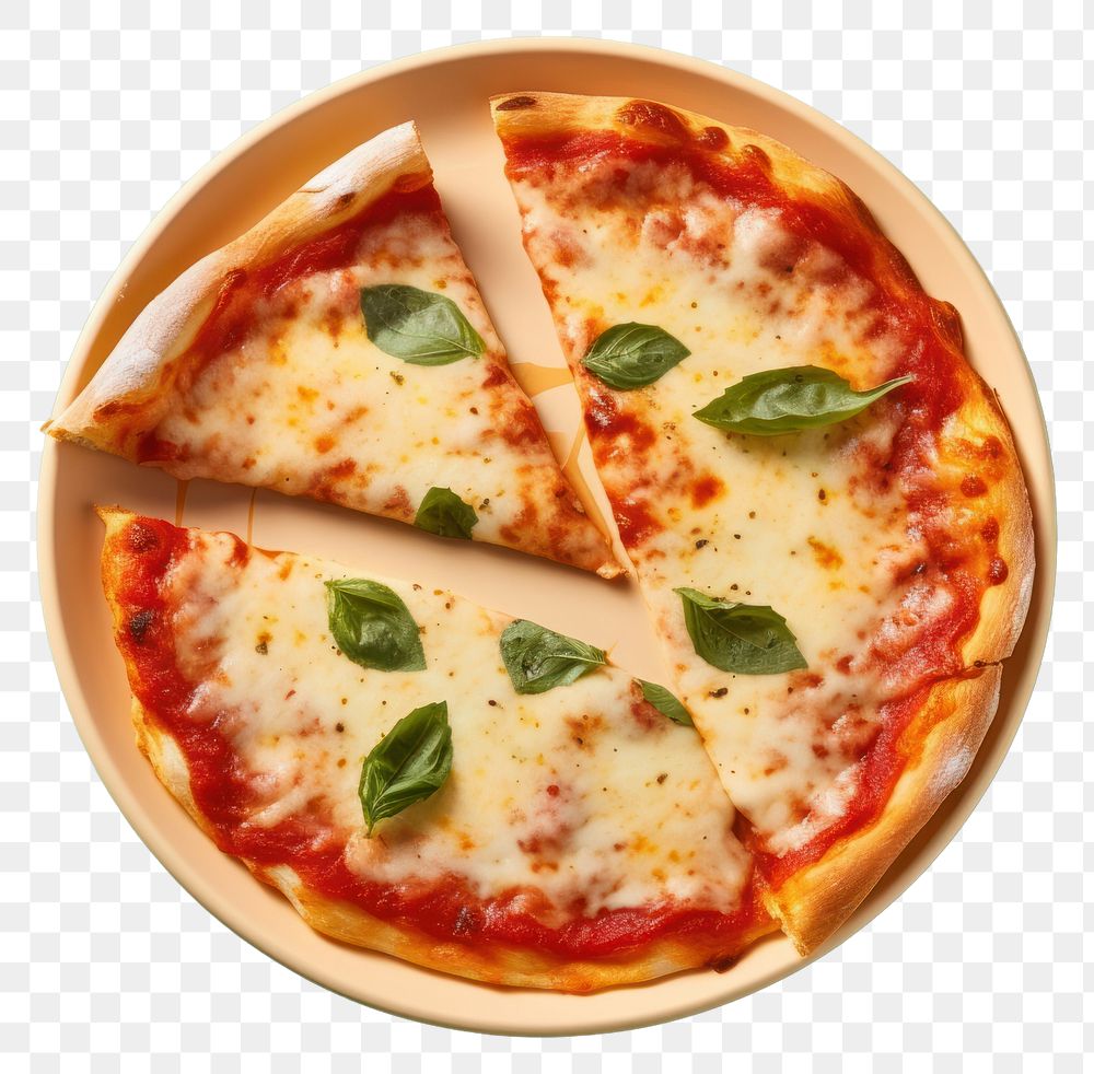 PNG  Margherita Pizza pizza food mozzarella.