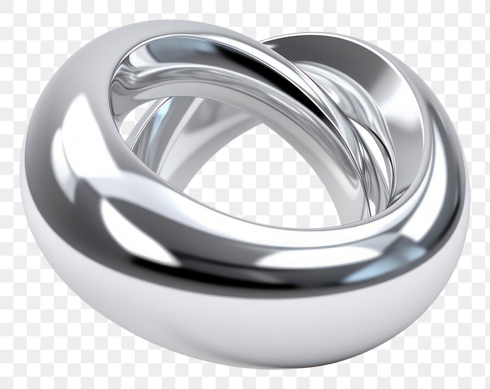 PNG Circle twisted platinum jewelry silver.
