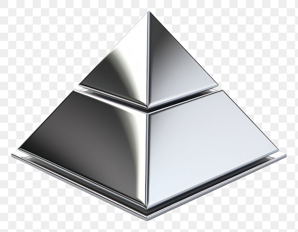 PNG Pyramid pyramid white background triangle.