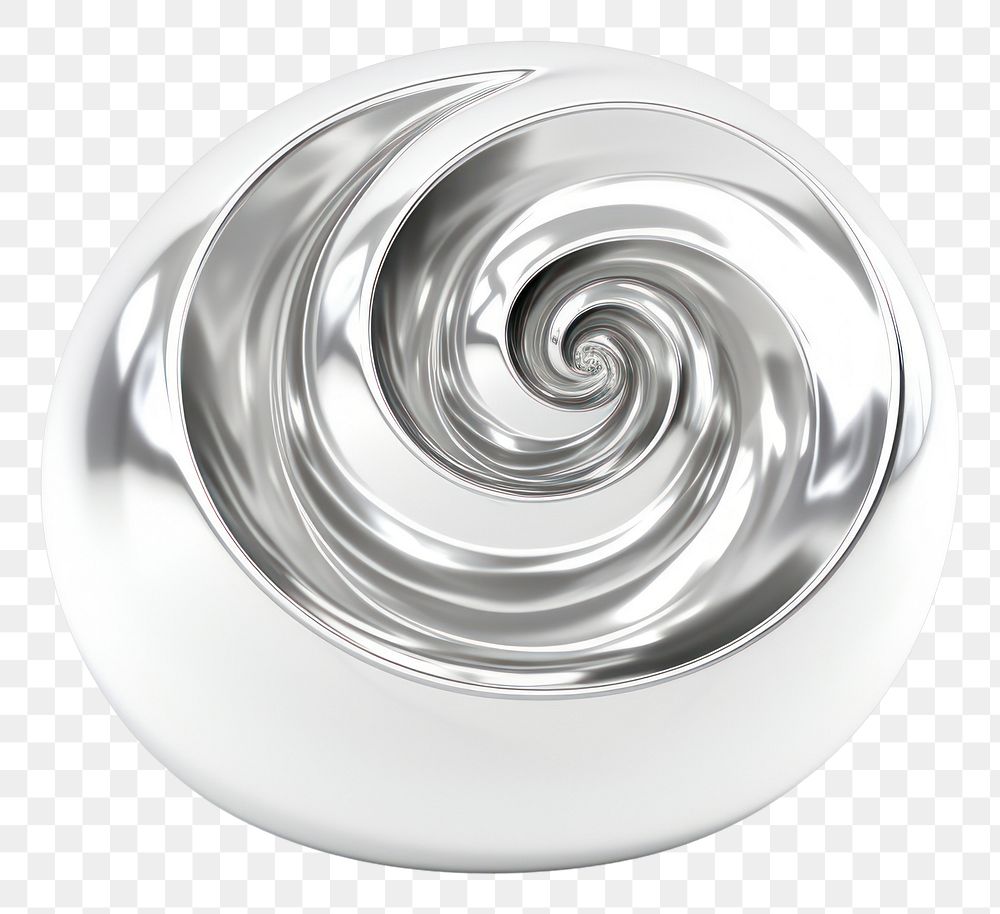 PNG Spiral spiral sphere silver.