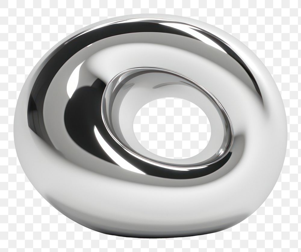 PNG Spiral sphere silver steel.