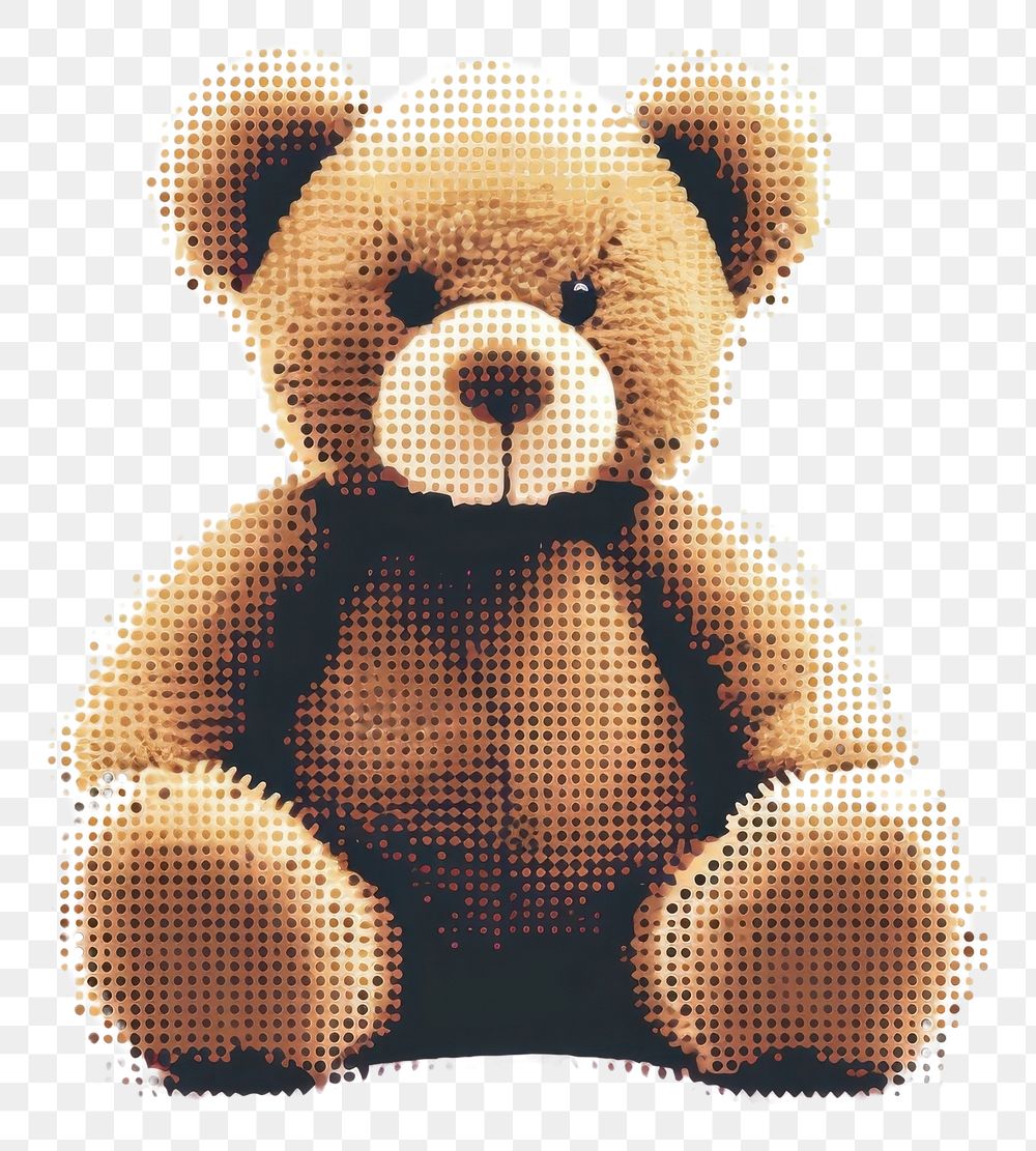 PNG  Teddy bear cartoon toy white background.