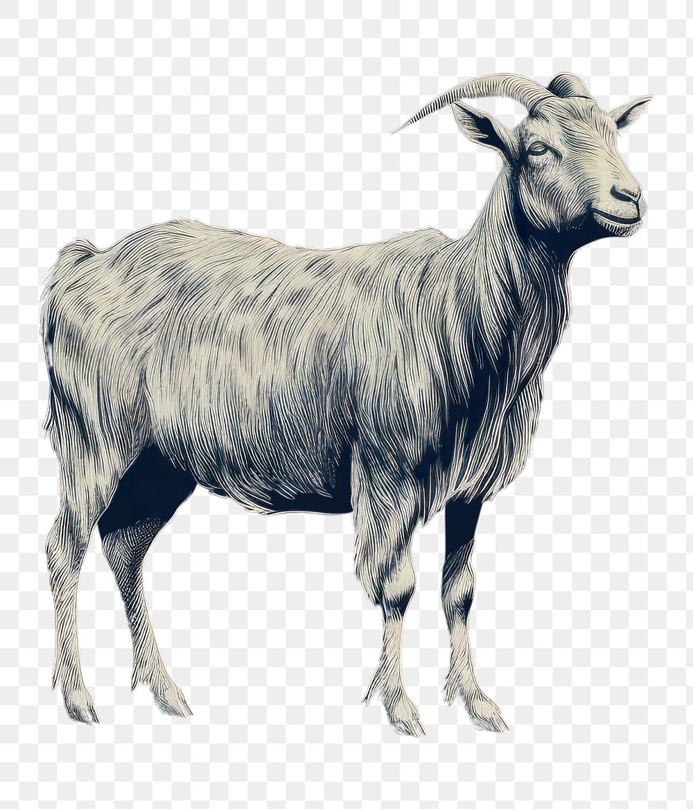 PNG  Goat livestock wildlife animal.