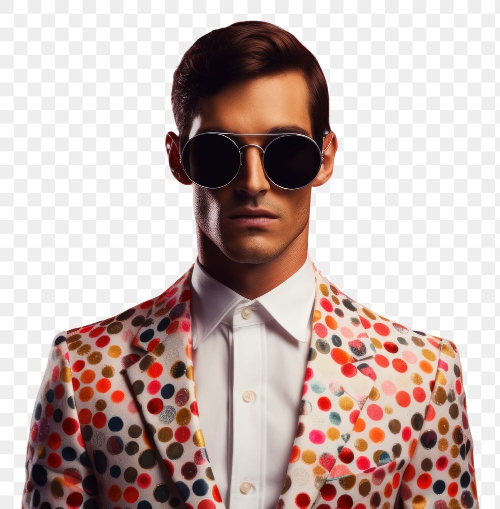 PNG  Man sunglasses portrait fashion. AI generated Image by rawpixel.
