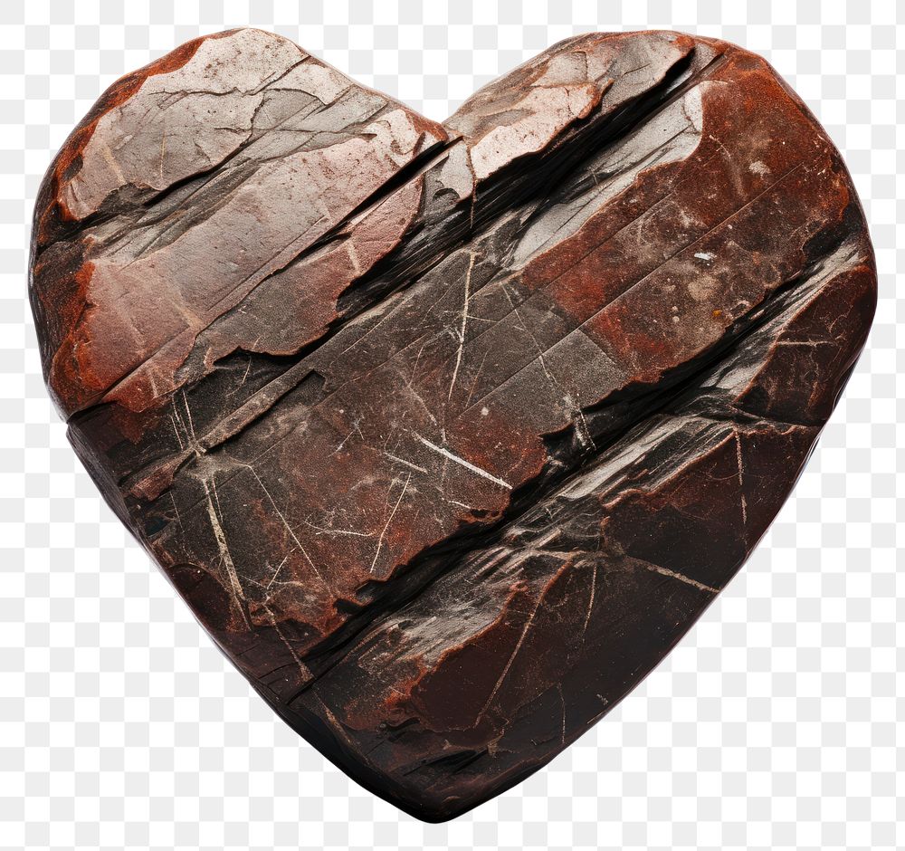 PNG  Heavy rock heart Shape jewelry shape white background.