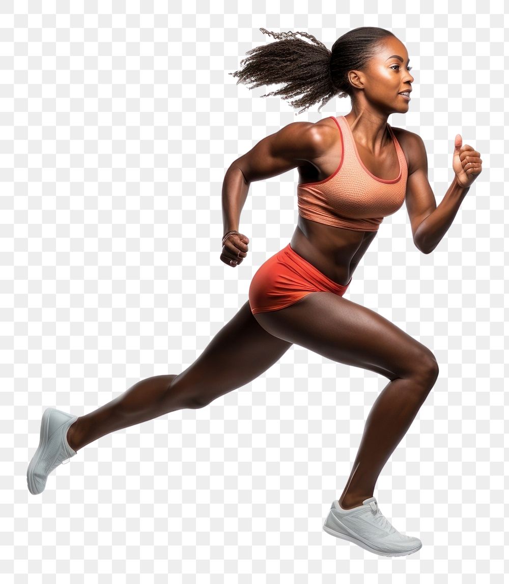 PNG Female athlete footwear running jogging. AI generated Image by rawpixel.