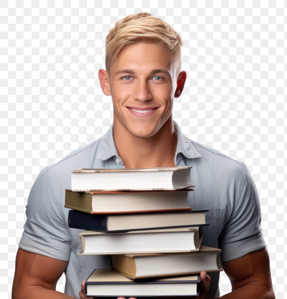 Png college student holding stack free png rawpixel