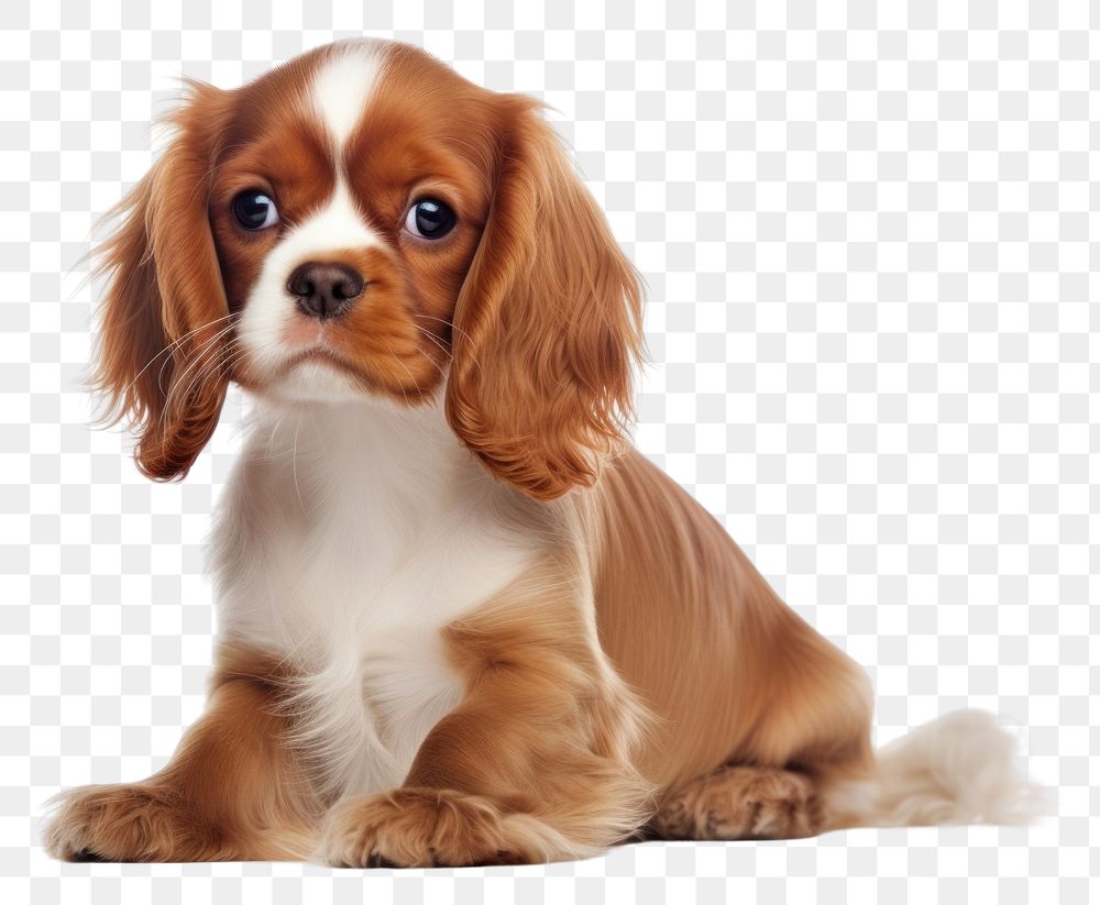 PNG Cavalier King Charles Spaniel spaniel animal mammal. AI generated Image by rawpixel.
