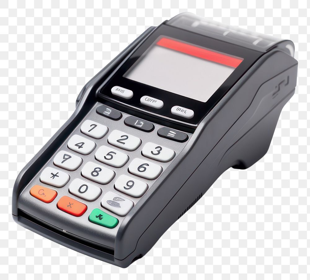 PNG  Credit card machine white background mathematics electronics.