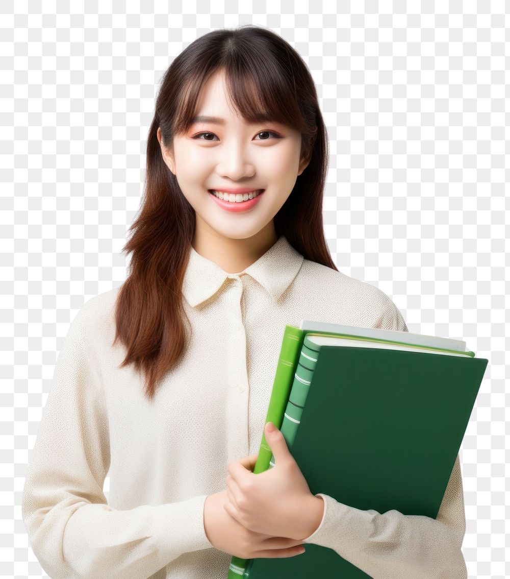 PNG College student holding books smile happy list. AI generated Image by rawpixel.