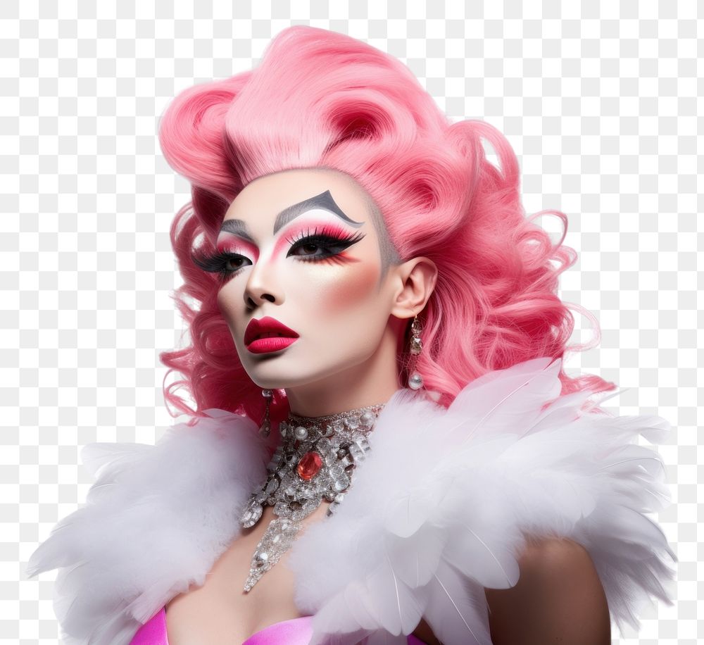 PNG  Japanese drag queen jewelry adult individuality. AI generated Image by rawpixel.