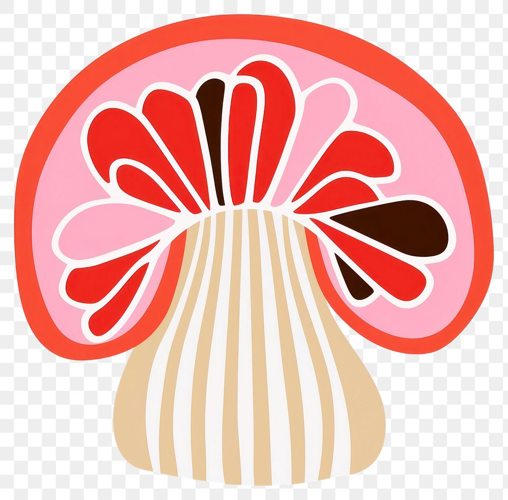 PNG  Mushroom food red confectionery. AI generated Image by rawpixel.