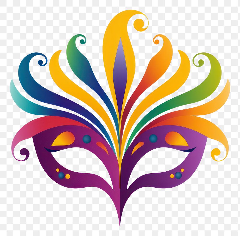PNG  Mardi gras symbol carnival pattern logo.