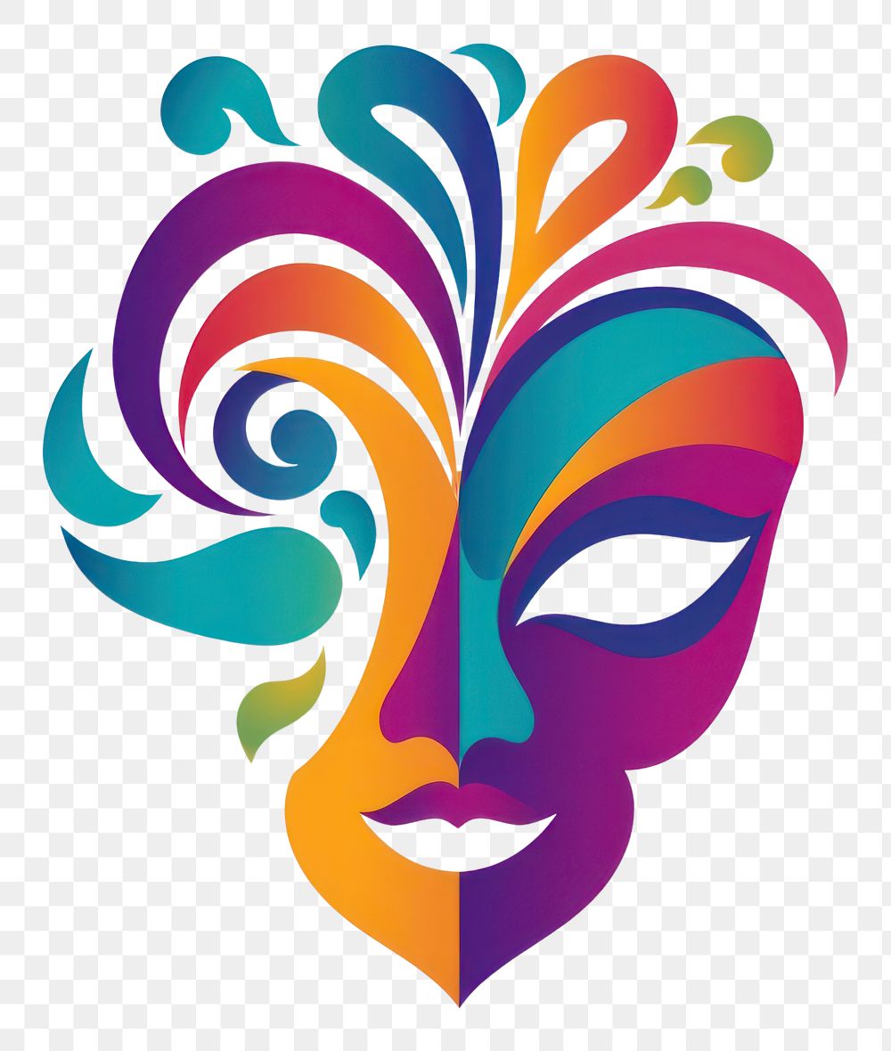 PNG  Mardi gras symbol pattern logo art.