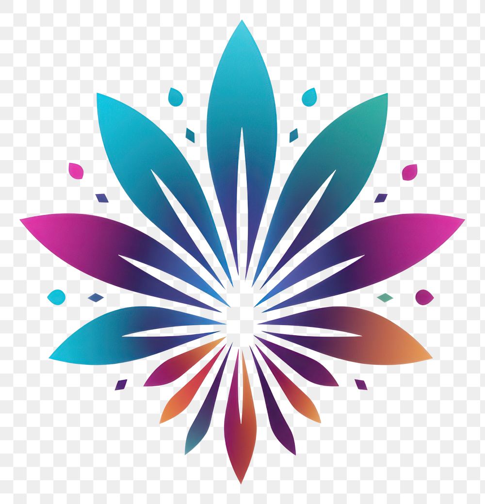 PNG  Mardi gras fireworks pattern flower shape.