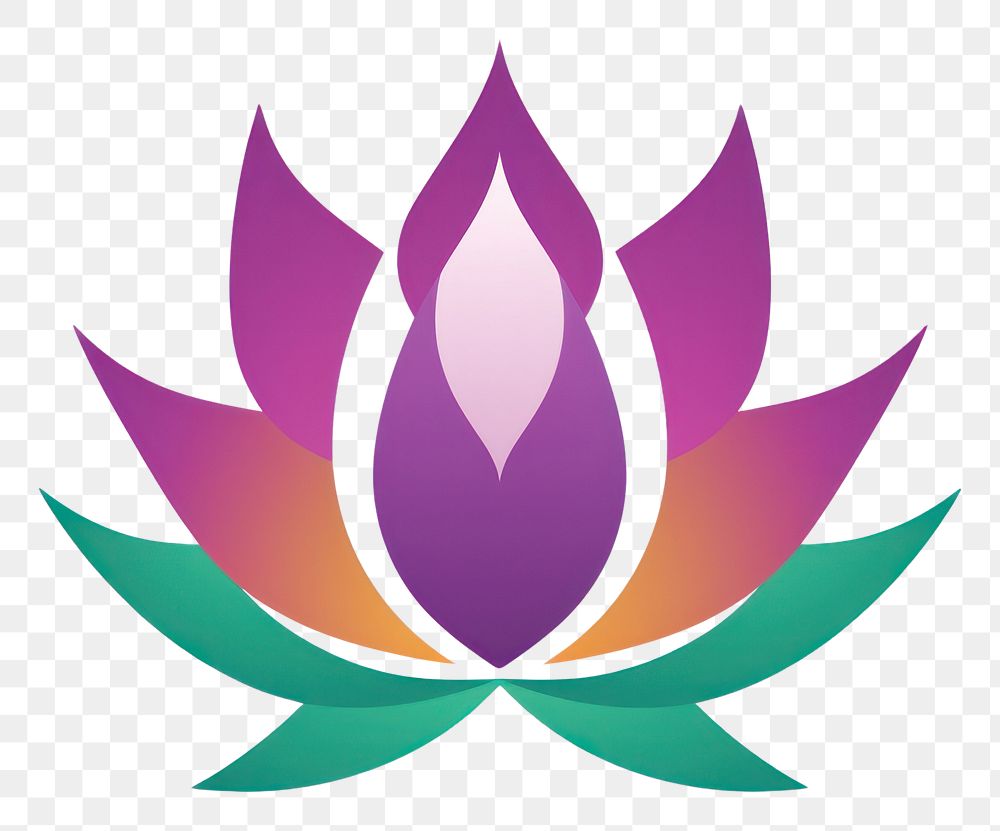 PNG  Mardi gras lotus flower nature plant logo.