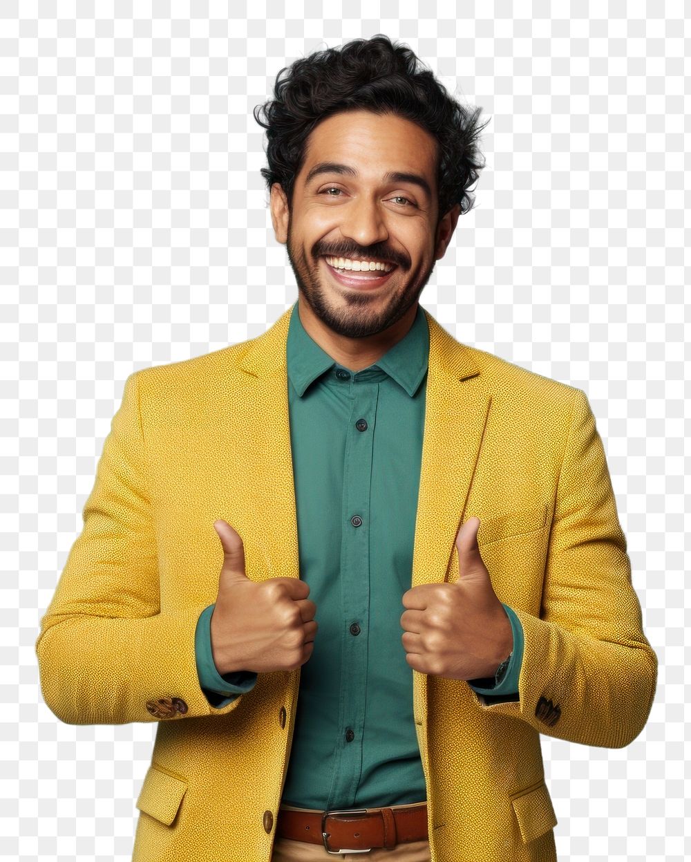 PNG Pakistani man smiling blazer smile.