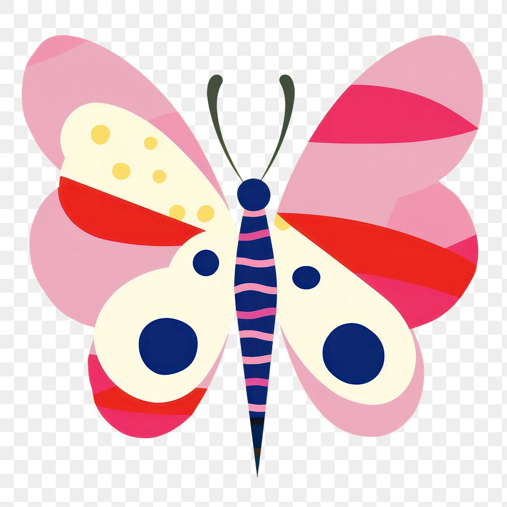PNG  Butterfly animal insect magnification. AI generated Image by rawpixel.