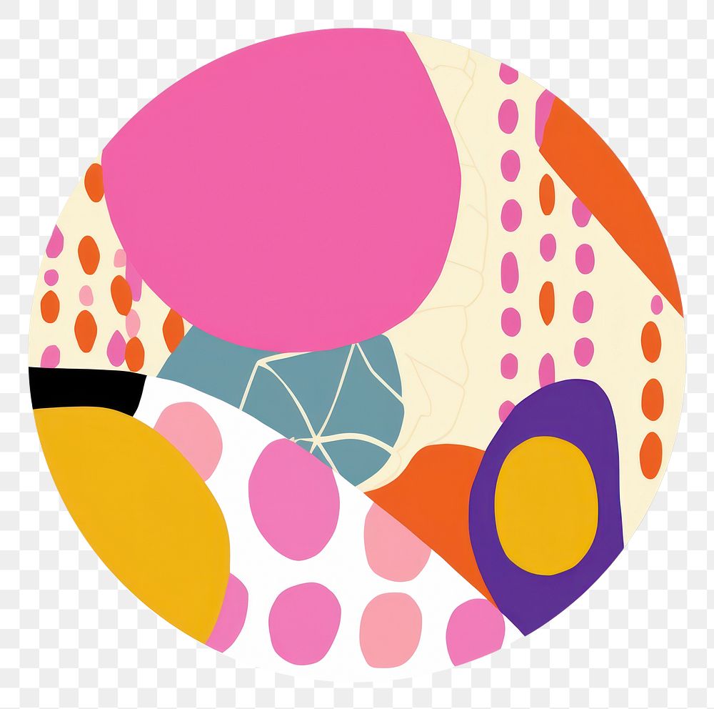 PNG  Circle pattern shape art. AI generated Image by rawpixel.