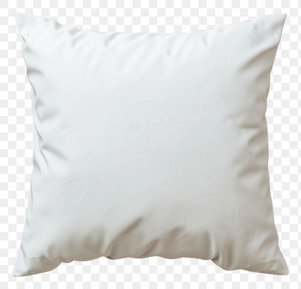 PNG  Cushion mockup pillow simplicity crumpled.