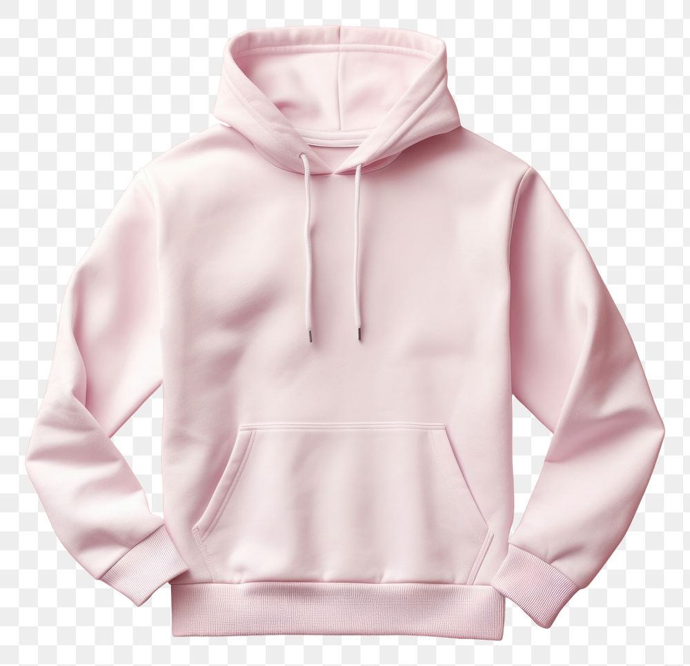 PNG  Hoodie mockup sweatshirt pink outerwear.
