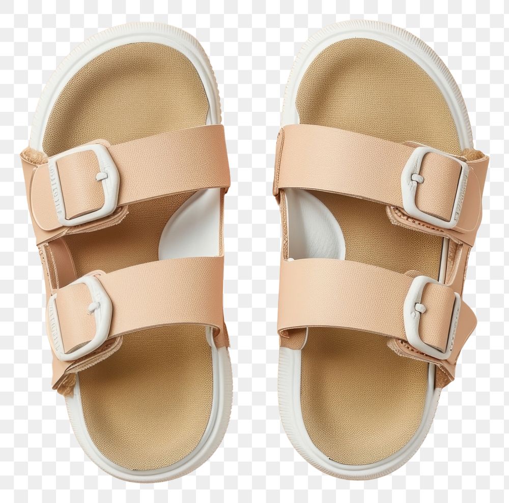 PNG  Kid sandals mockup footwear shoe flip-flops.