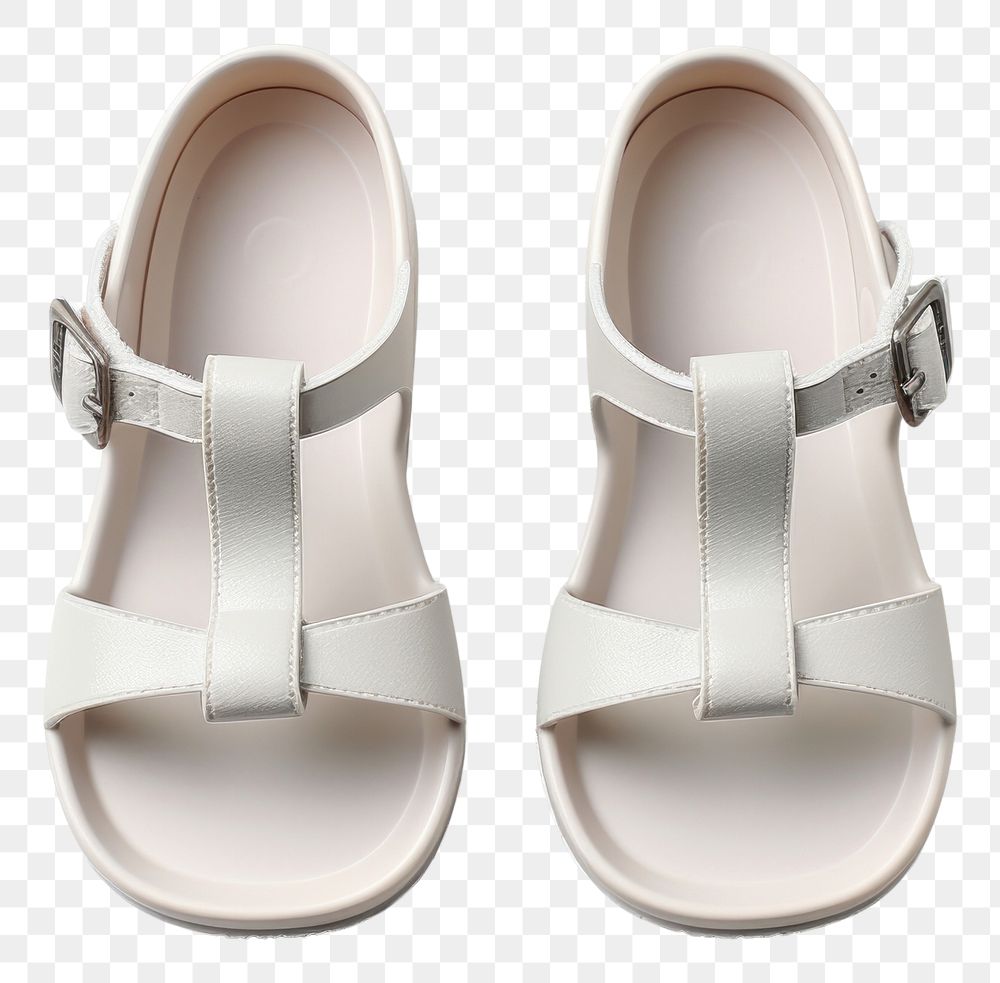PNG  Kid sandals mockup footwear shoe flip-flops.