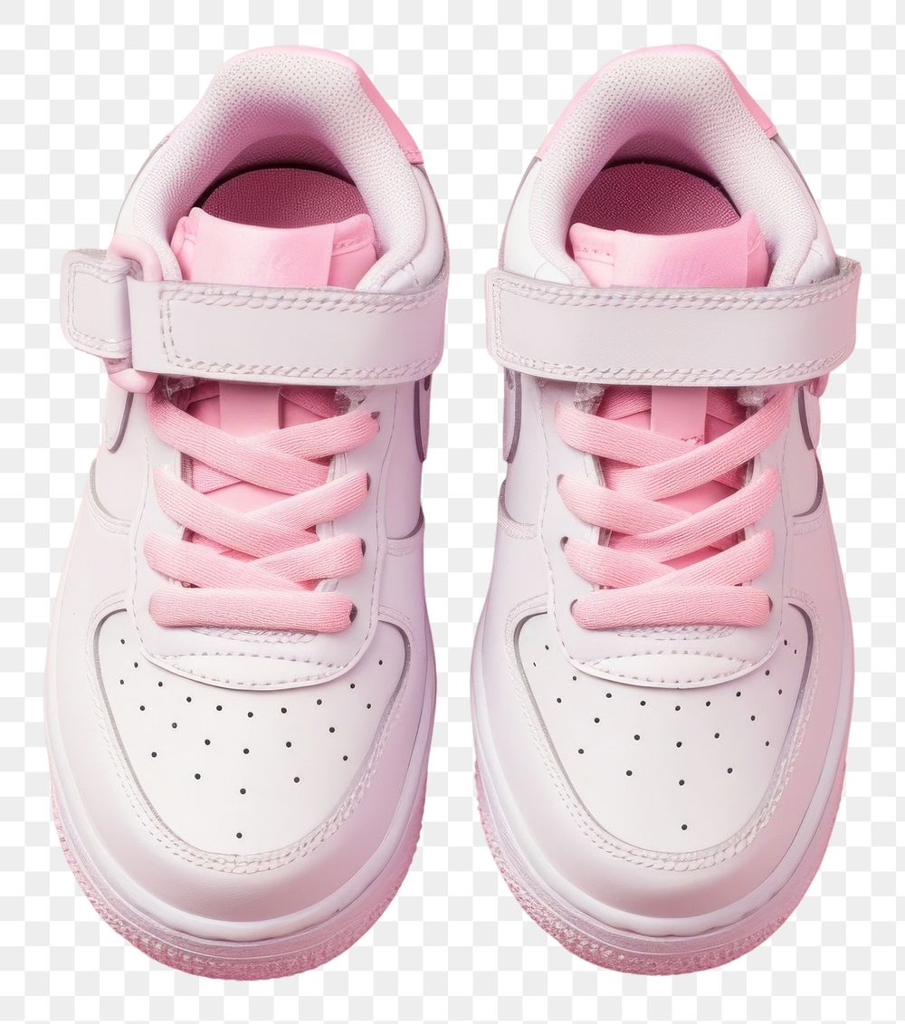 PNG  Kid sneakers mockup footwear shoe pink.