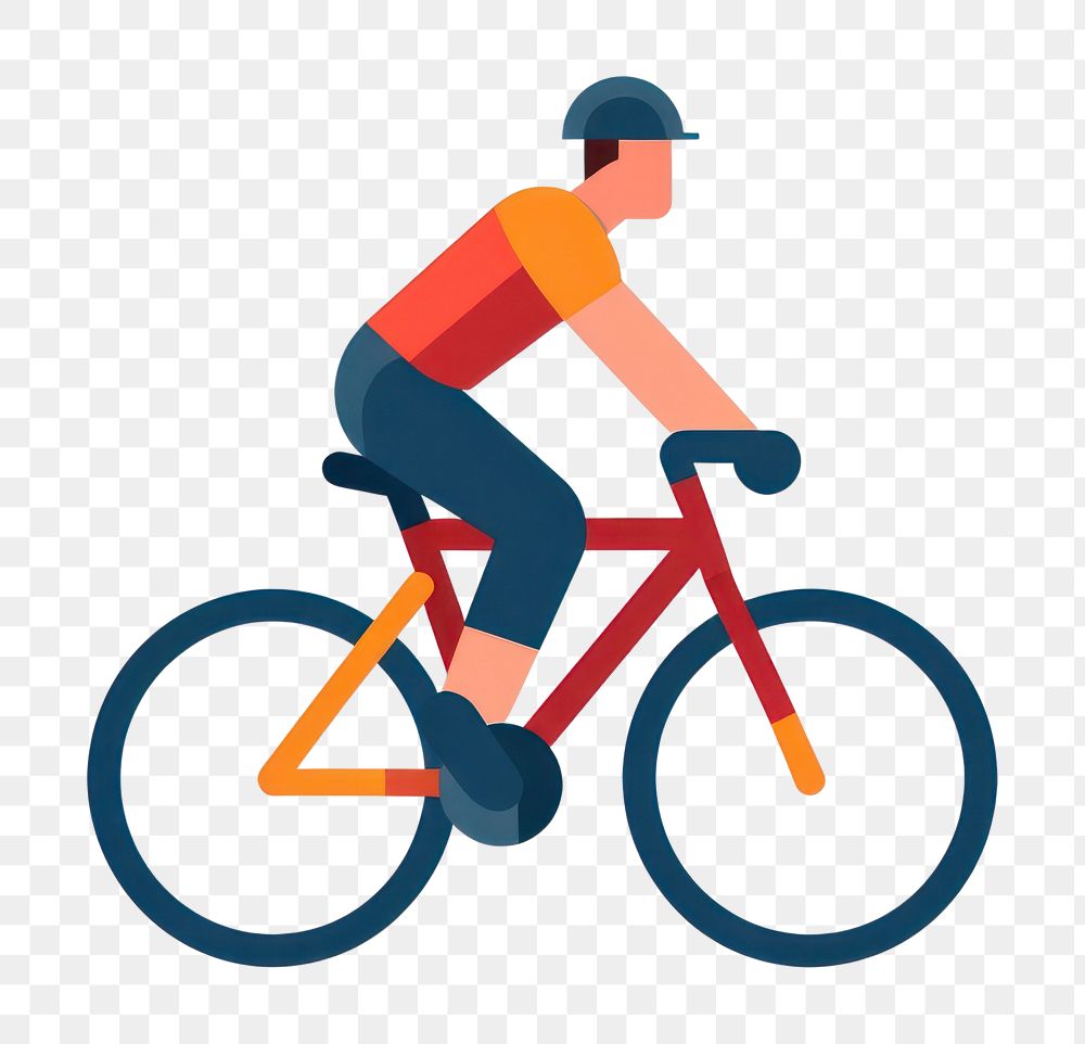 PNG  Man cycling bicycle vehicle sports.