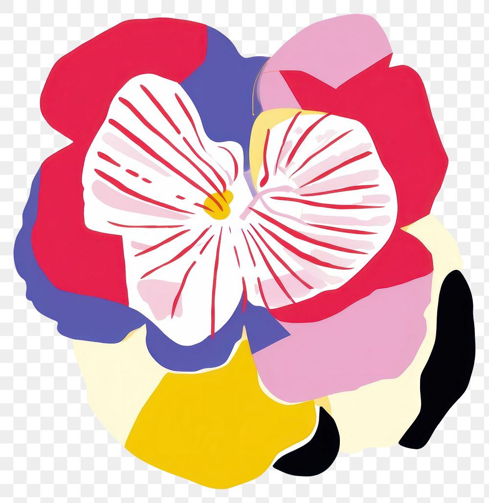PNG  Flower petal art creativity. AI generated Image by rawpixel.