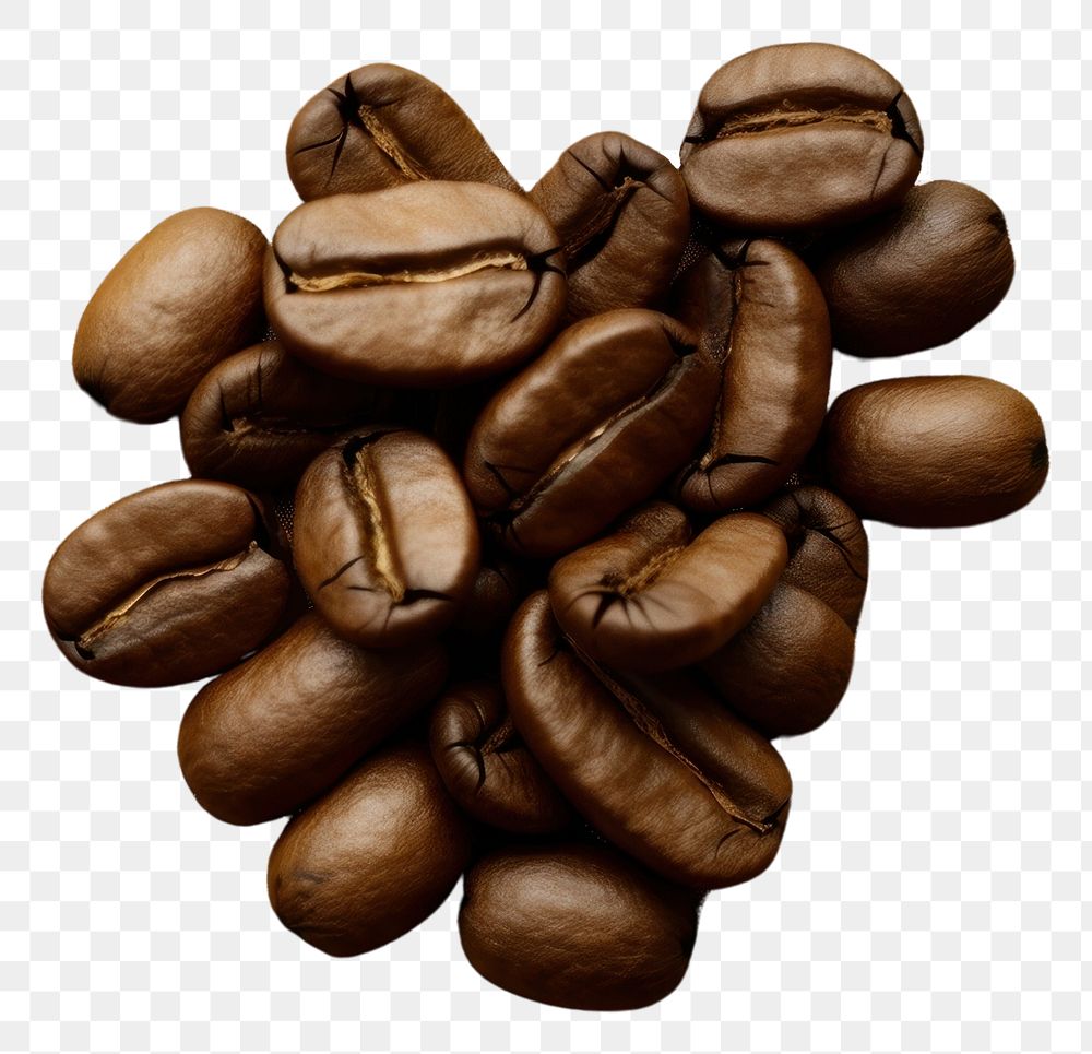 PNG  Coffee bean backgrounds coffee beans freshness. AI generated Image by rawpixel.