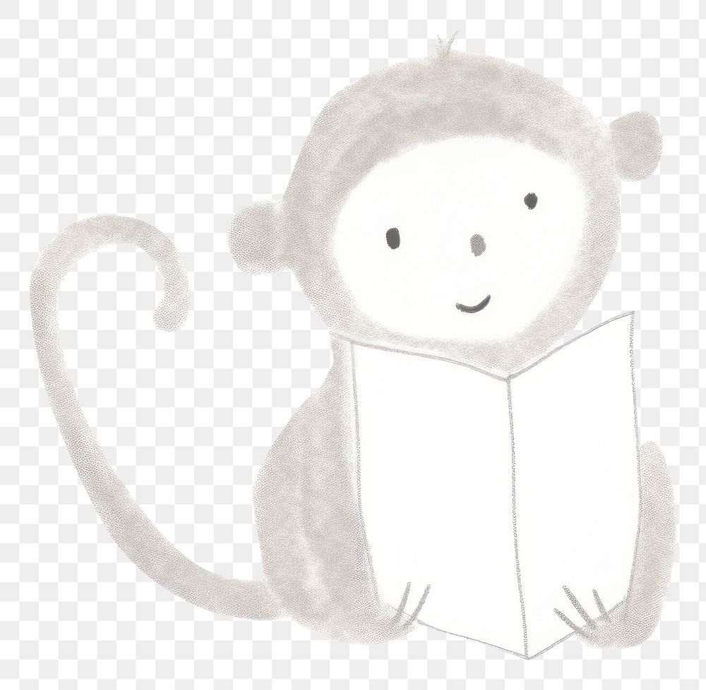 PNG Monkey drawing sketch nature. AI generated Image by rawpixel.