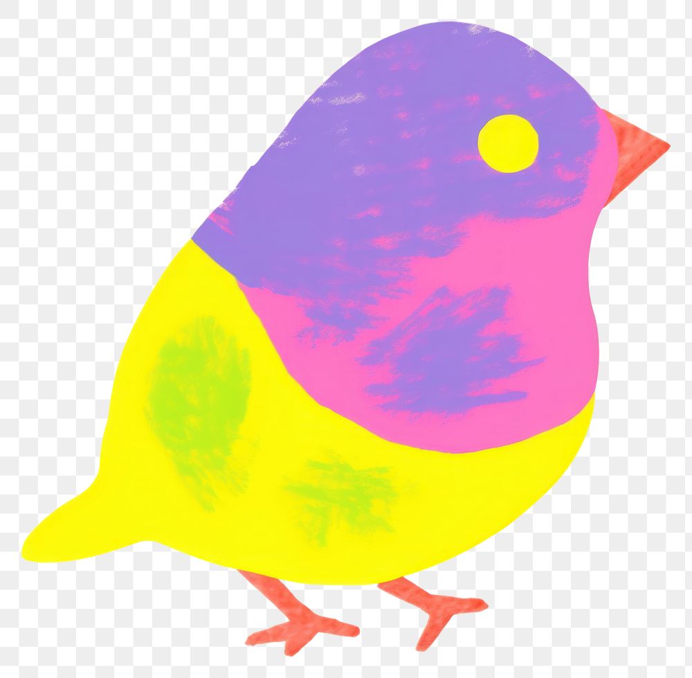 PNG Bird animal canary vibrant color. AI generated Image by rawpixel.