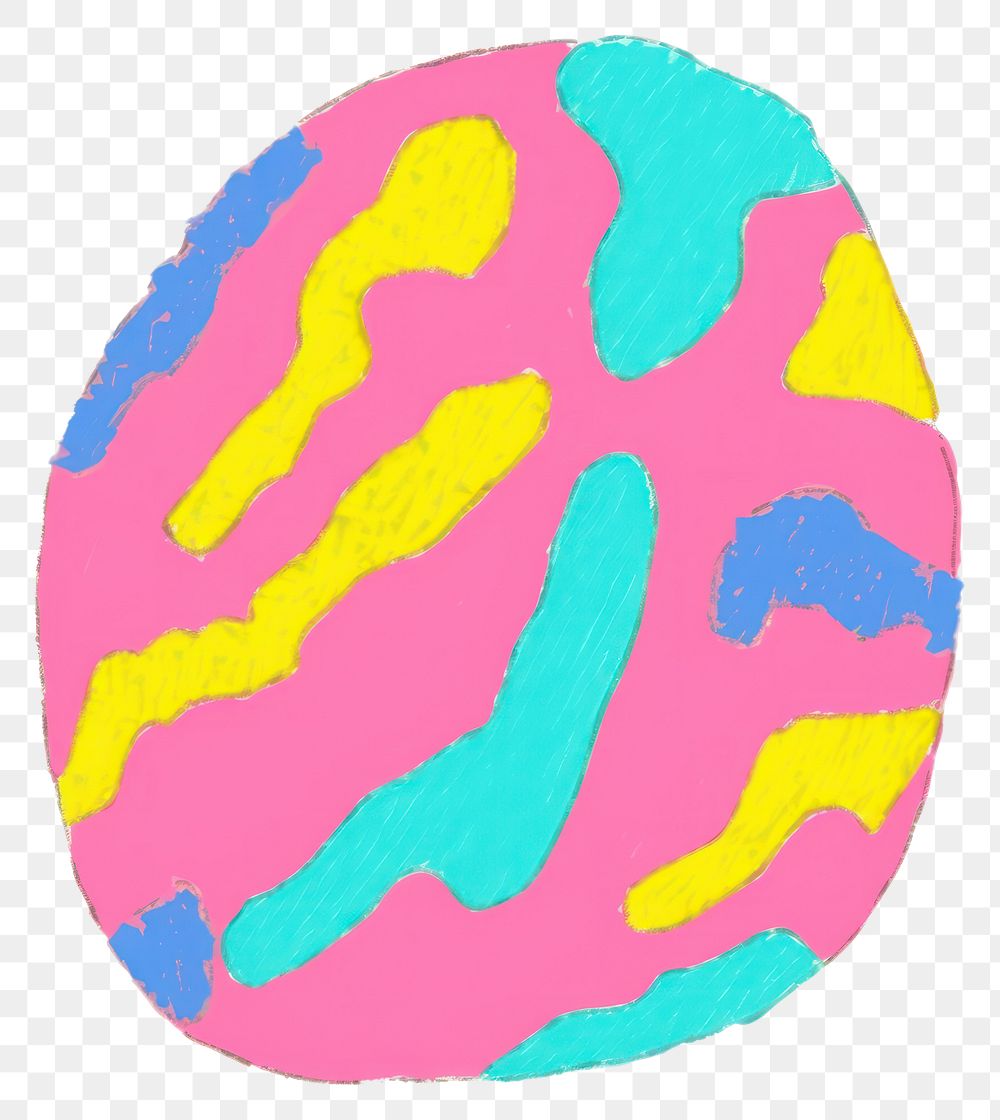 PNG Egg vibrant color creativity football. AI generated Image by rawpixel.