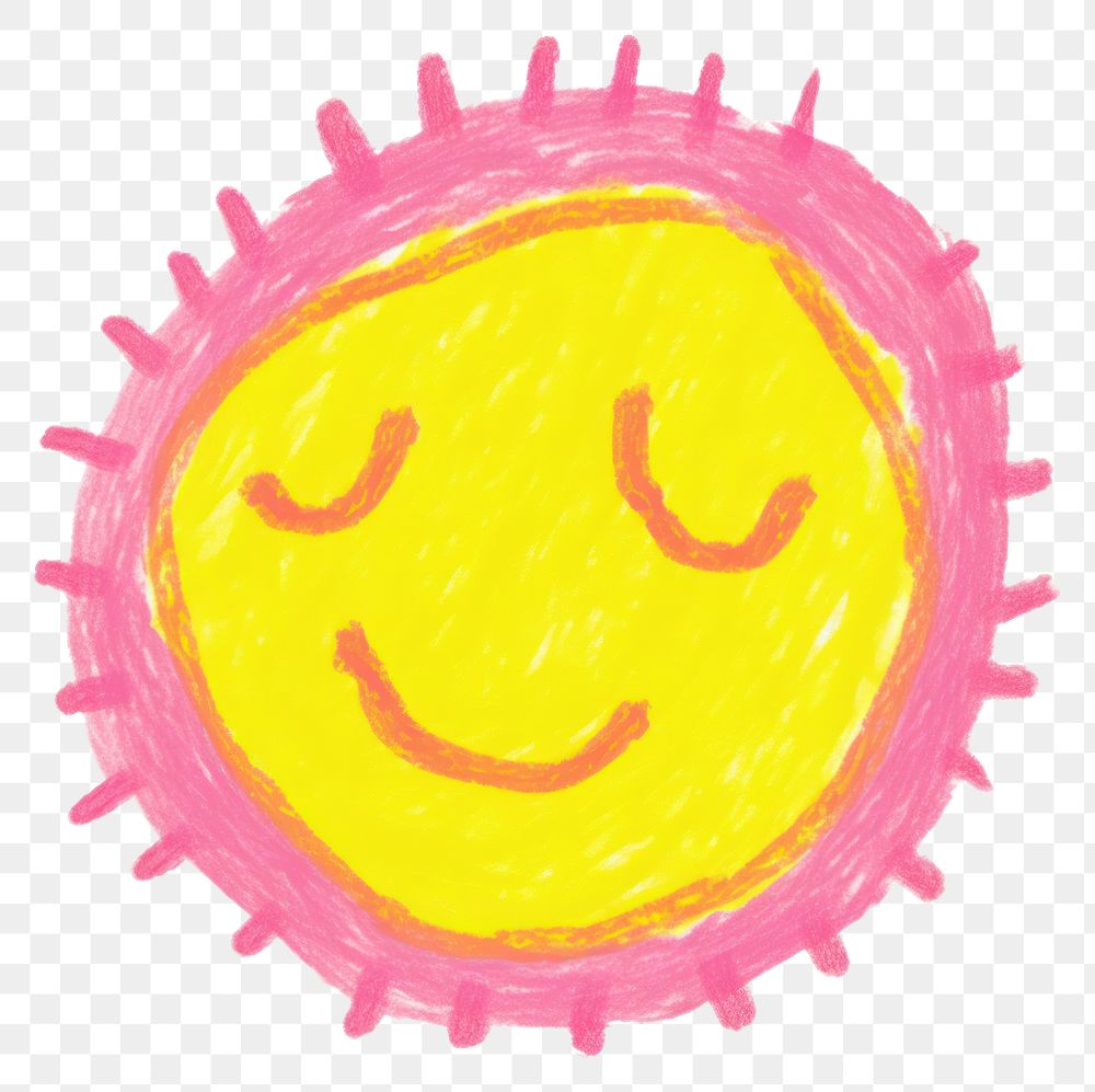 PNG Sun white background anthropomorphic vibrant color. AI generated Image by rawpixel.