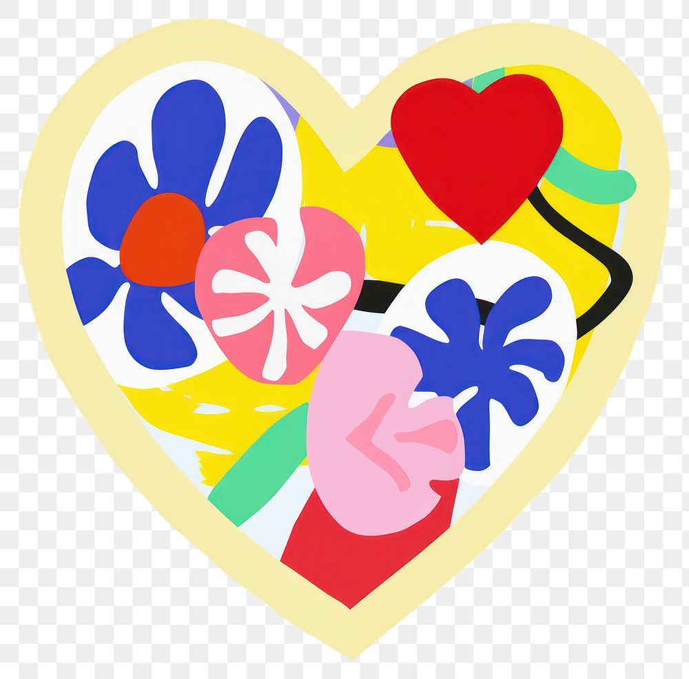 PNG  Heart shape creativity romance. AI generated Image by rawpixel.