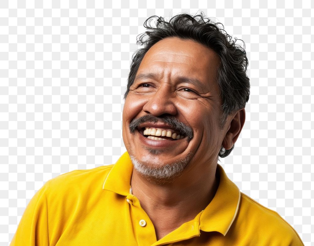 PNG Native american mid-age man dance smile portrait laughing. AI generated Image by rawpixel.
