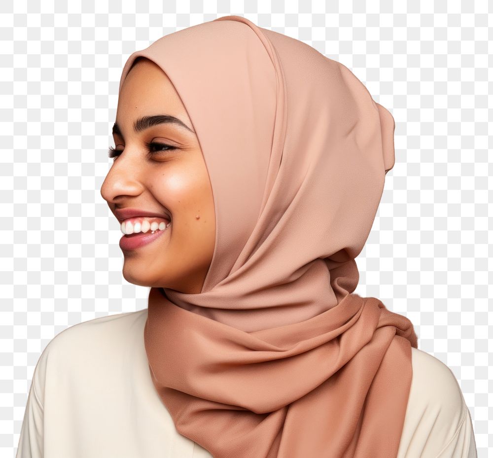 PNG  Happy arab woman adult smile brown. AI generated Image by rawpixel.