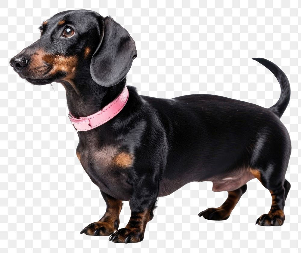 PNG Black dachshund dog animal mammal. AI generated Image by rawpixel.