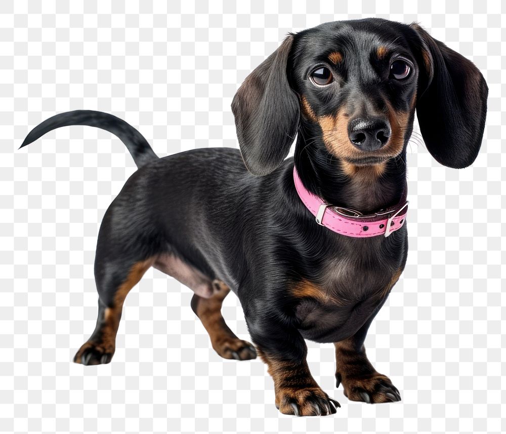 PNG Black dachshund dog animal mammal. AI generated Image by rawpixel.