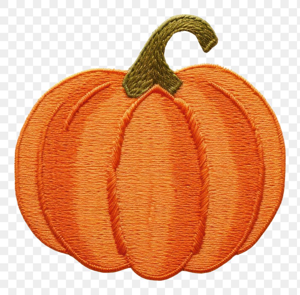 PNG  Pumpkin icon in embroidery style pumpkin vegetable plant.