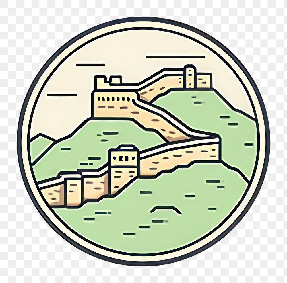 PNG Great wall architecture logo building. AI generated Image by rawpixel.