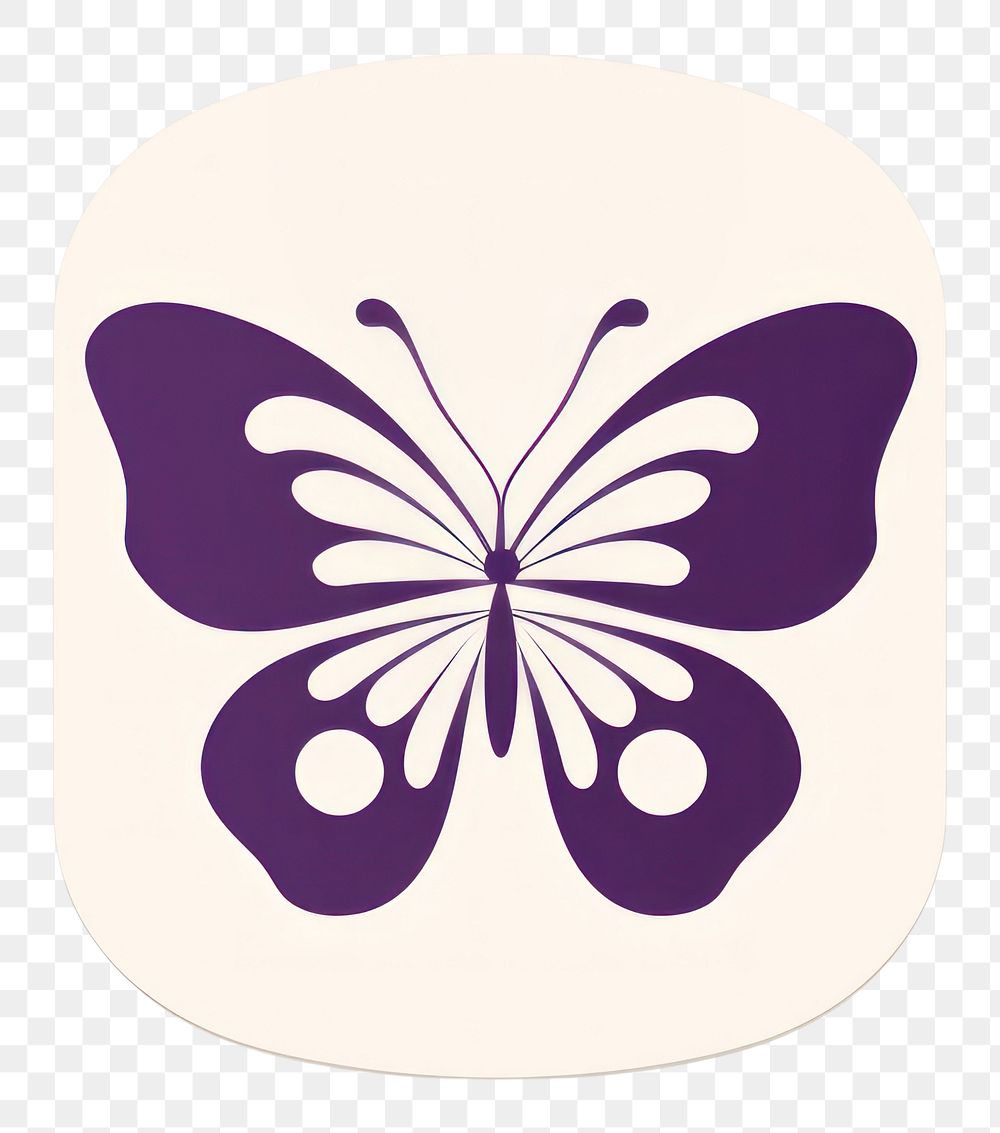 PNG Oval of butterfly purple petal moustache. AI generated Image by rawpixel.