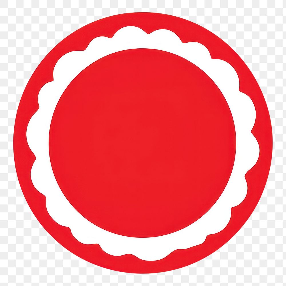 PNG Circle sticker logo red. AI generated Image by rawpixel.