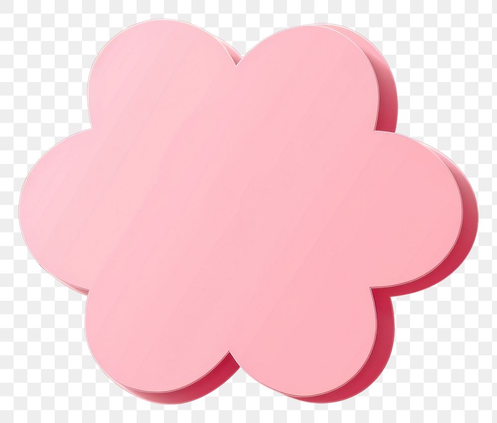 PNG  Pink flower shape copy space fragility pattern. AI generated Image by rawpixel.
